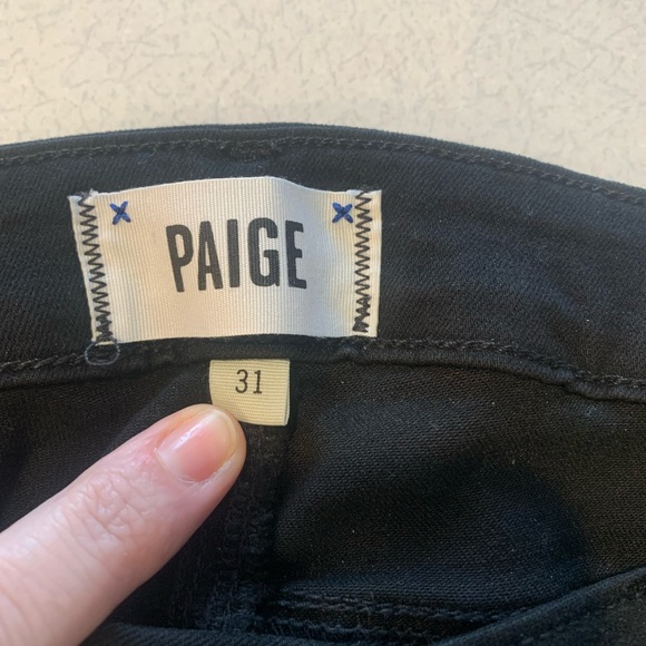 Paige Black Verdugo ultra skinny jeans size 31 - Picture 3 of 5